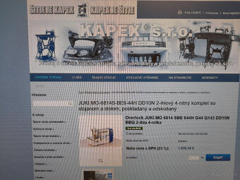 Predám overlock JUKI MO6814S s motorom v hlave - 3