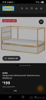Poschodová postel KURA IKEA - 3