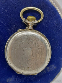 Strieborné vreckové hodinky BESANCON Du Comte dArtois Paris - 3