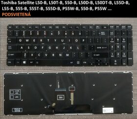 Klávesnice na Toshiba L50-B, S50-B;;; R50-C, Z50-C, A50-C - 3