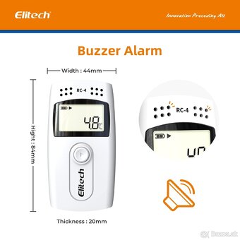 Elitech Teplotný záznamník USB PDF rekordér s dvoma snímačmi - 3