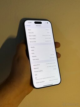 Dobrý deň Ponúkam na predaj iPhone 16 Pro MAX 256GB Black - 3