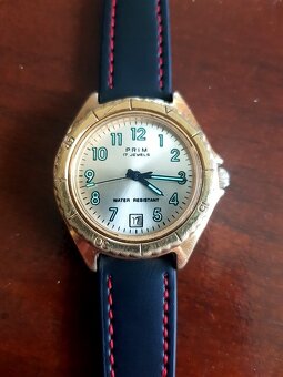 hodinky PRIM TRAKTOR, SPORT III, Incabloc, pozlátené - 3