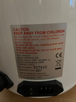 Destilátor vody zn. Mehagome - 3