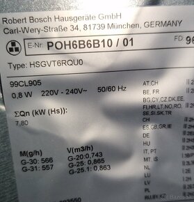 Plynová varná doska Bosch - 3