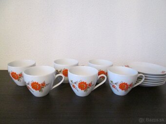 Retro kávové značené súpravy - karlovarský porcelán - 3