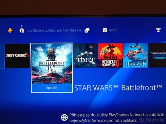 PS 4 SONY konzola, 2 originál ovládače 861 gb uložisko + hry - 3