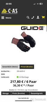 Rukavice pracovné PRO - 3