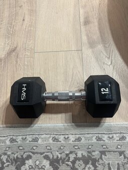 Jednorucka haxagonal 2 X 12 kg - 3