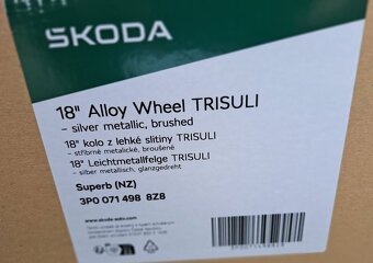 18" alu originál ŠKODA model TRISULI. - 3