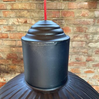 Stará závesná kovová lampa - 3