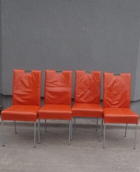 Stolička jedálenská – oranžová-cena za 1 ks. - 3