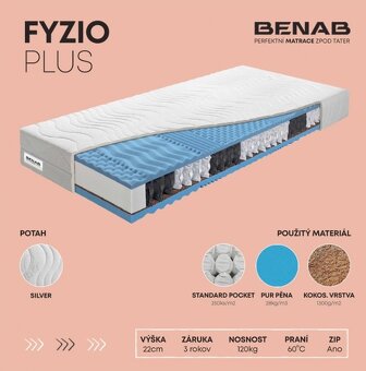 Matrace, taštičkové, pružinové Benab 90x200 - 3