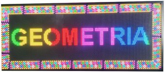 Farebná svetelná LED reklama panel displej 103x45cm - 3
