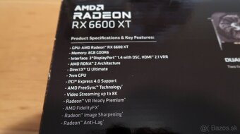 Predám GPU AMD Radeon RX 6600 XT AsRock Challenger - 3