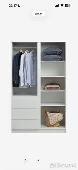 Šatnikova skriňa JYSK biela - 3