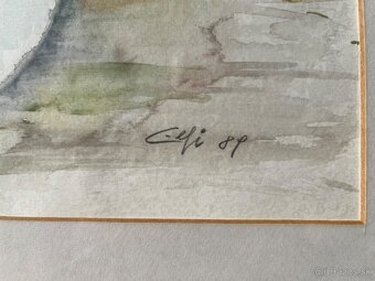 Obraz kvetov Aquarell 1989 - 3