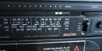 Duálny kazetový Rádiomagnetofón SANYO MW 171 LO - 3