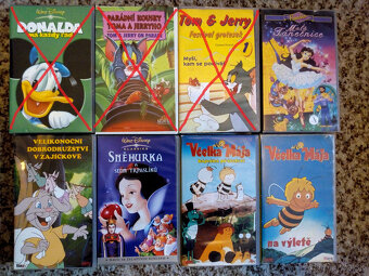 VHS 03 Rozprávky a Hudobný motív originál videokazety česky - 3