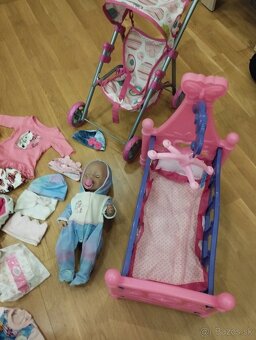 Baby born bábätko plače a ciká plus veľa prislusenstvom - 3