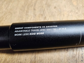 Teleskopická sedlovka OneUp Dropper Post V3 34,9 mm/210 mm - 3