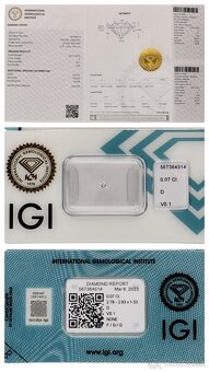 Certifikované balenia diamantov - nerozbalené - pozri foto - 3