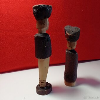 dve staré drevené postavičky - pastieri Kubko a Maťko - 3