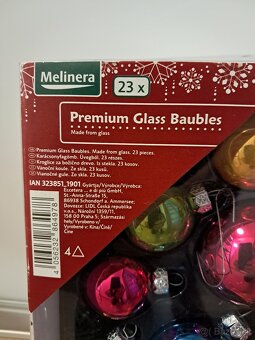 Vianočné sklenené gule,23 kusov - 3