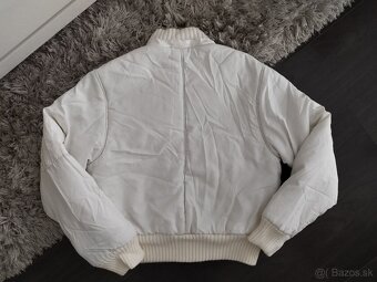 Biela puffer dámska bunda M/38 - 3