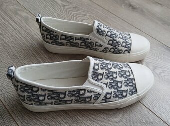 Bielo/sive slip on tenisky - 3