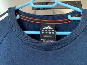 Pánska mikina originál Adidas modrá veľkosť L - 3