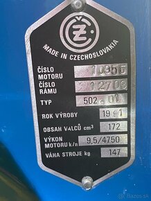 Skuter Prase CZ175 502.1 Filmova hviezda - 3
