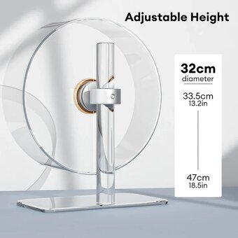 BUCATSTATE Super Silent Acrylic Hamster Wheel 32 cm - 3