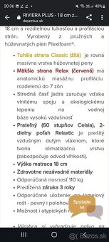 Aj doveziem: Matrac nepoužívaný 120 x 200 cm - 3