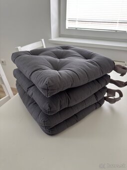 Stôl, 4 stoličky, vankúše na stoličky IKEA DANDERYD - 3