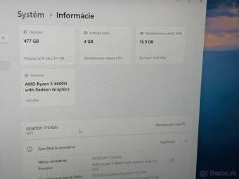 Herný Lenovo Idepad Gaming 3 - 16gb ram, Amd, GTX grafika - 3