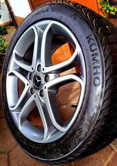 alu R18 5x112 bicolor, orig. Mercedes E, zimné pneu 245/45 - 3