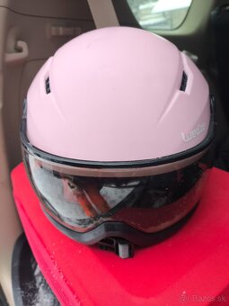 Lyže, lyžiarky,prilba, paličky - 3