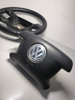 T5 caravelle multivan transporter kožený volant - 3