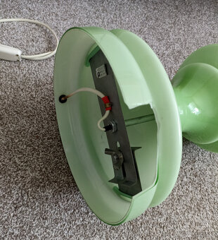 Retro skleněná lampa věž – Ivan Jakeš, Osvětlovací sklo - 3