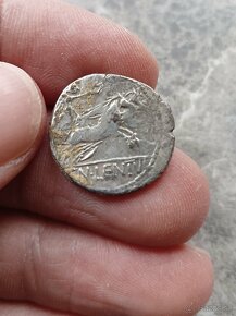 Rímska antická minca denarius Republika - Lentulus 88 p.n.l. - 3