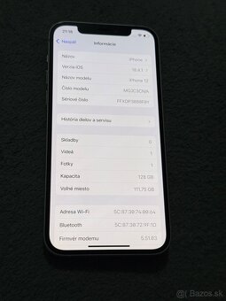 Predám Apple iPhone 12 128GB Silver Minimálne známky - 3