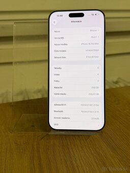 Dobrý deň Ponúkam na predaj iPhone 16 PRO MAX 256GB White - 3
