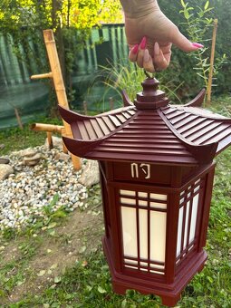 Japonský drevený lampion - 3