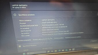 Zachovalý 15 palcový HP notebook - 3