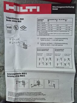 Hilti nosníková svorka - 3
