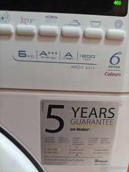 Práčka Whirlpool AWO/C 6314 motor a diely - 3