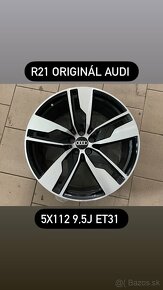 ✅ R21 ®️ Originál Audi 5x112, 9,5J ET31 ✅ Q7 Touareg - 3