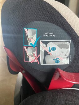 Predam autosedacku Kiddy 15-36 kg - Isofix - 3