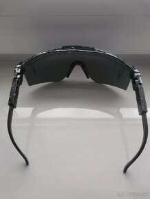Športové slnečné okuliare Pit Viper (čierne-modré sklo) - 3